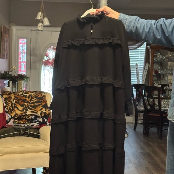 Lauren Black Long Sleeve Women's Dress - Picture 8 of 10